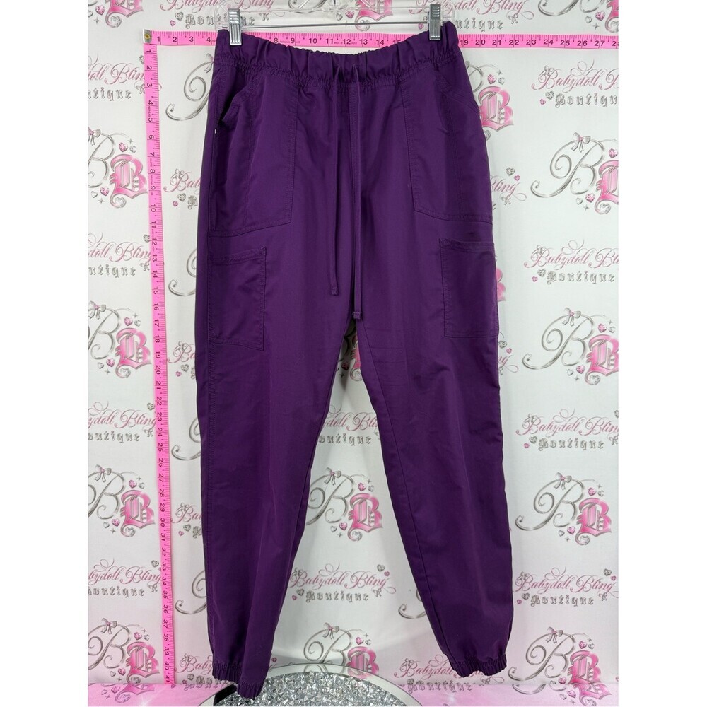Scrubstar scrubs pants deep royal Purple Cargo Jogger Pants
